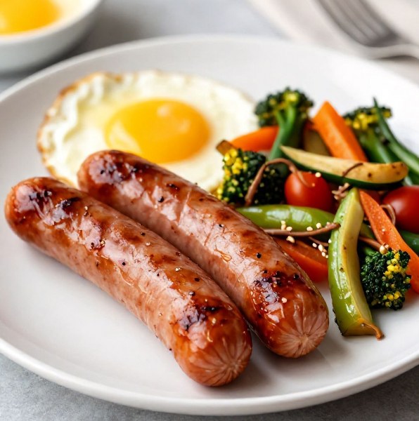 Breakfast Sausage with Sautéed Vegetables