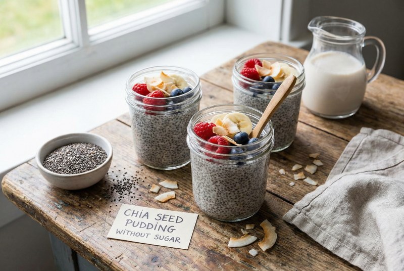 Chia Seed Pudding Without Sugar