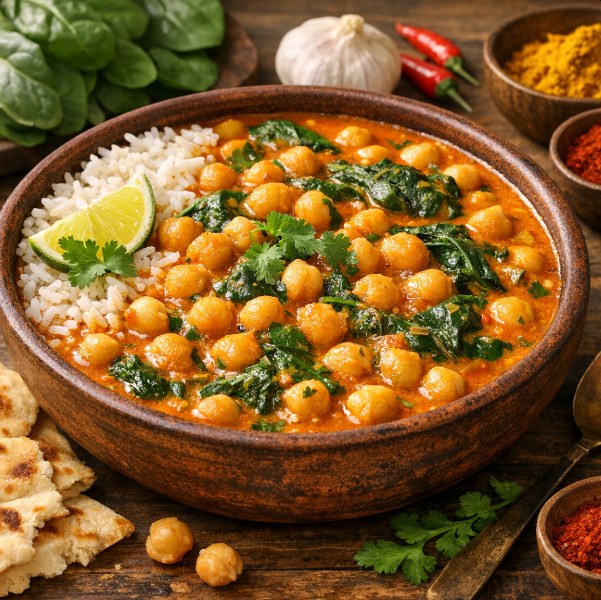 Chickpea Spinach Curry