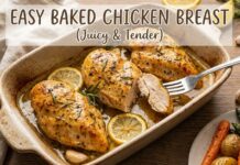 Easy Baked Chicken Breast Recipe (Juicy & Tender) Easy Baked Chicken Breast Recipe