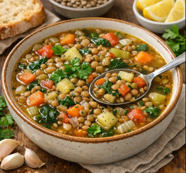 Simple Lentil and Vegetable Soup