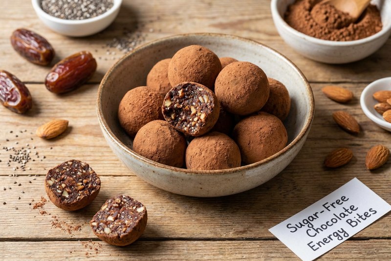 Sugar-Free Chocolate Energy Bites