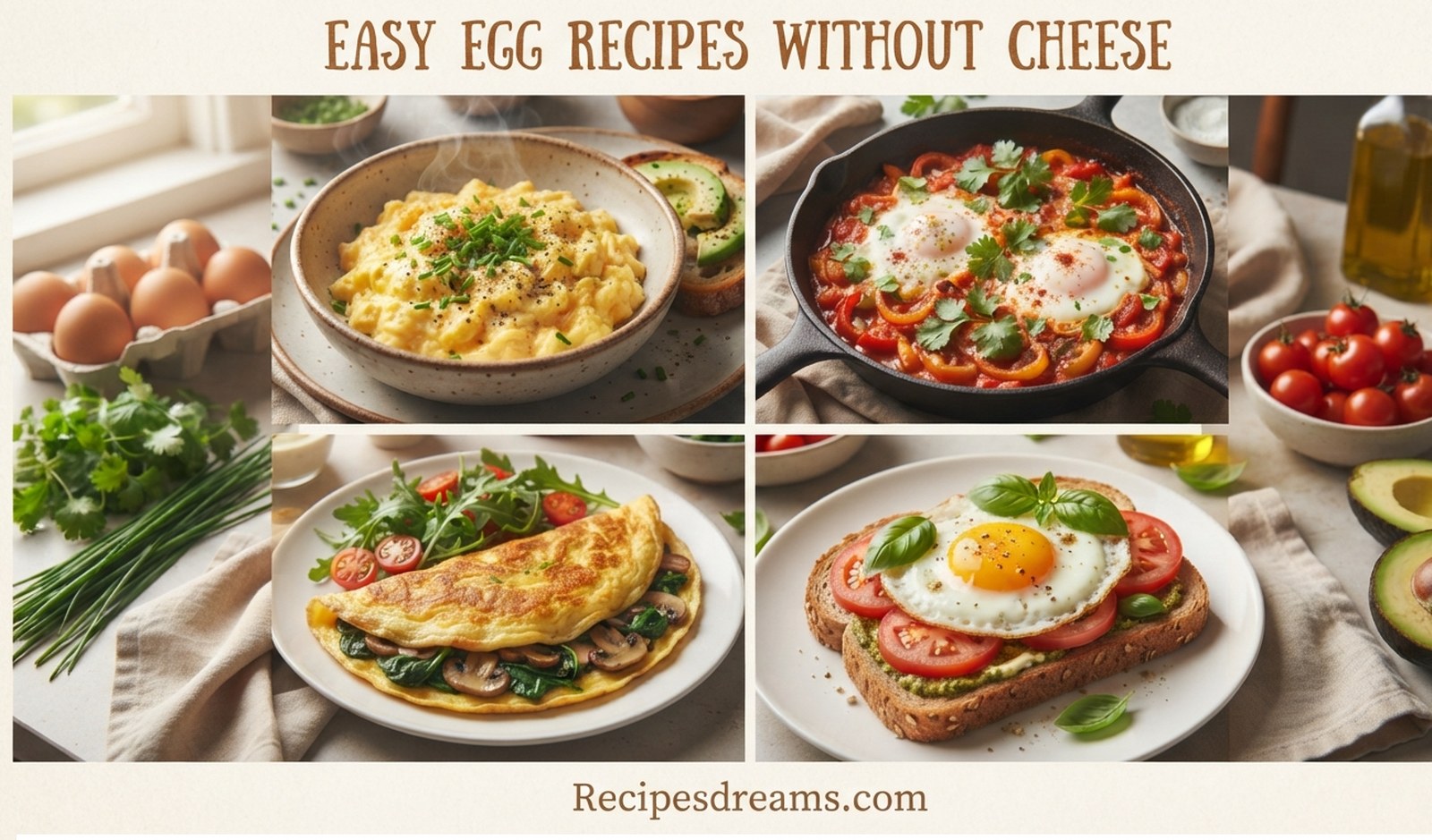 Easy Egg Recipes Without Cheese
