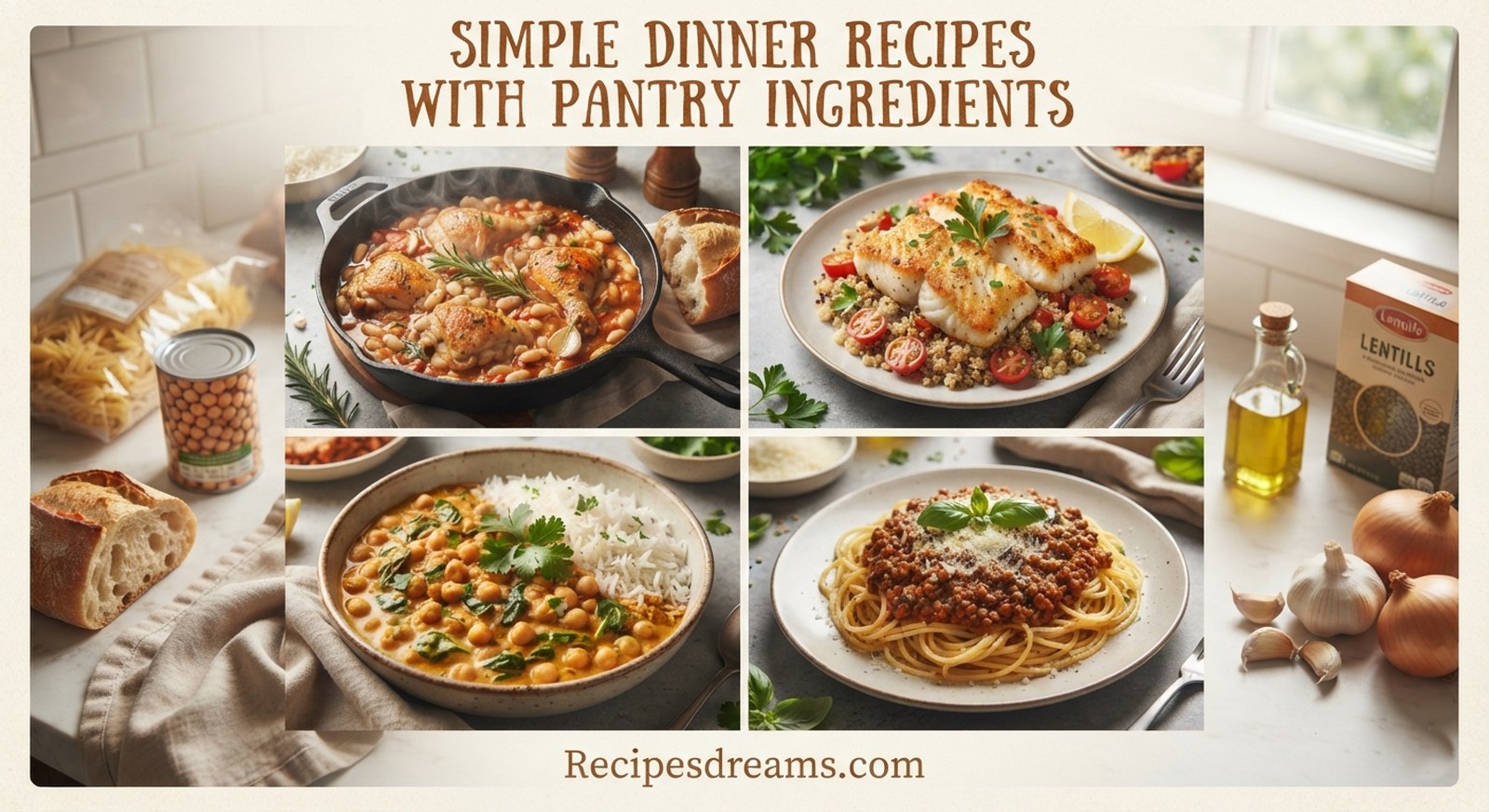 Simple Dinner Recipes with Pantry Ingredients