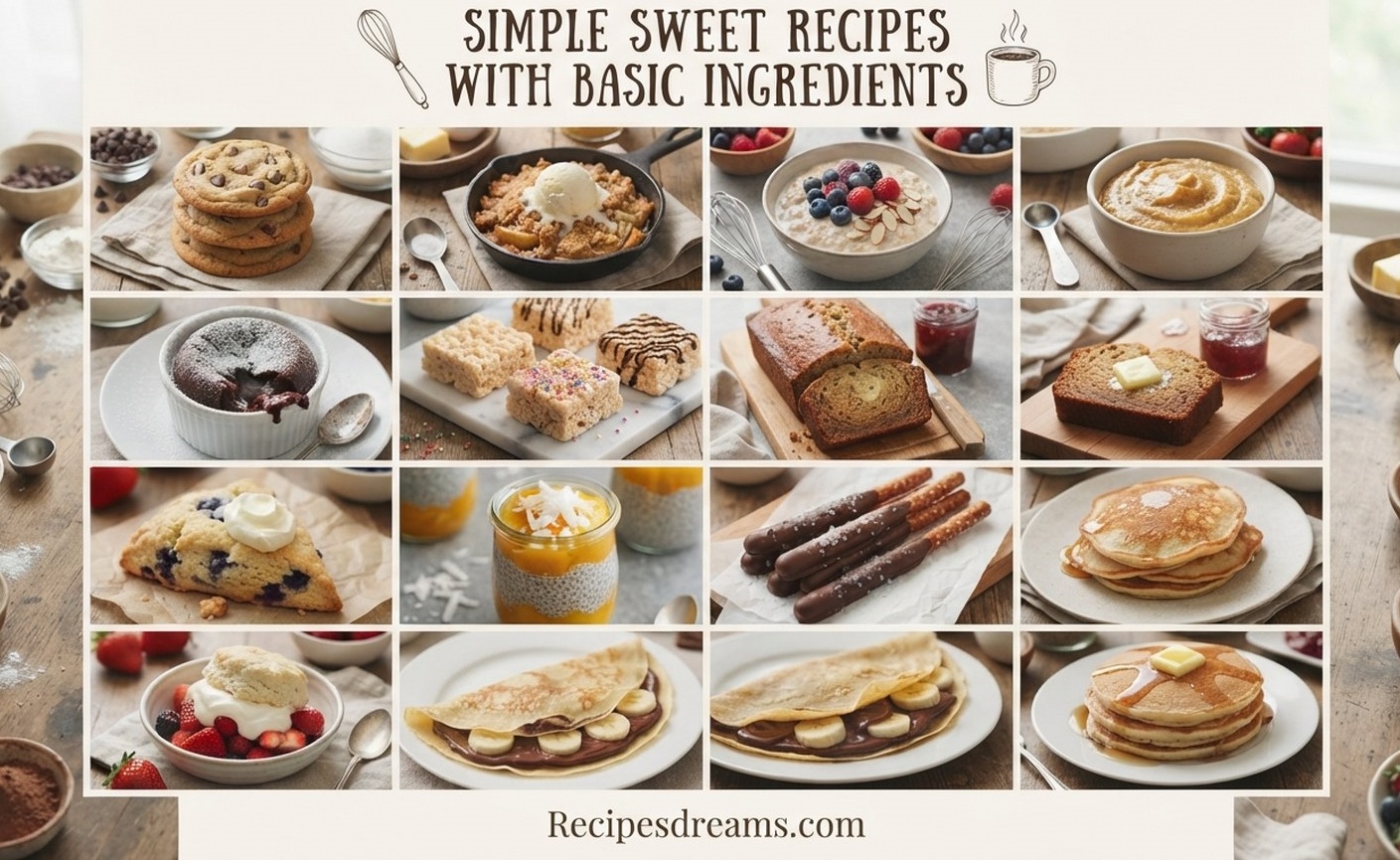 Simple Sweet Recipes with Basic Ingredients